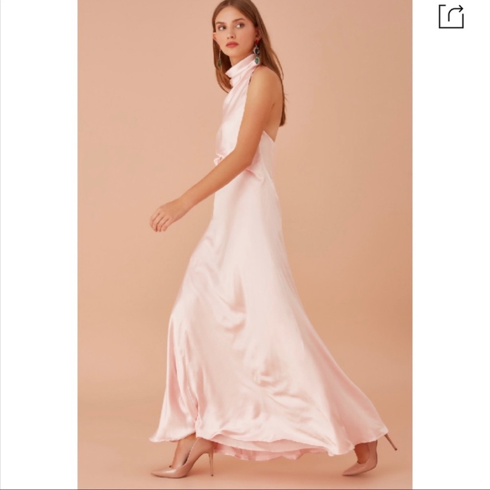 Keepsake The Label Manor Gown in Pale Pink Blush Color Size S US4